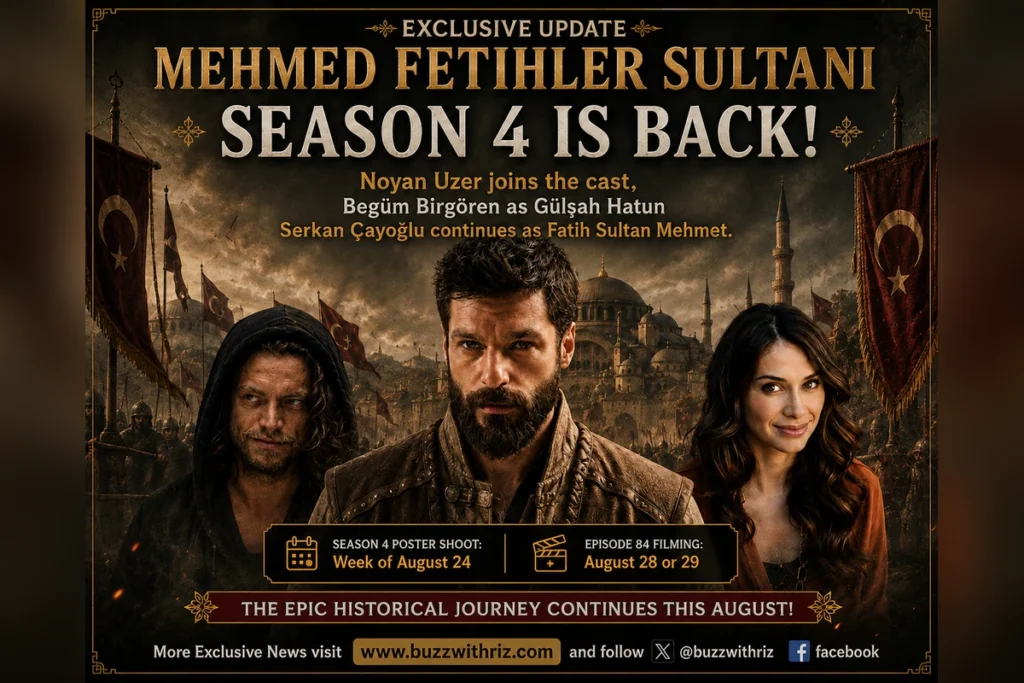 Noyan Uzer joins Mehmed Fetihler Sultanı Season 4