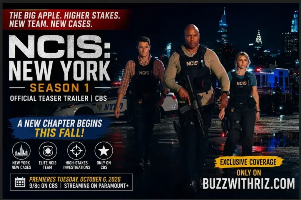 NCIS: New York Season 1: The New CBS Chapter Takes the Franchise Into the Big Apple NCIS: New York Season 1 agents walk through New York at night during a tense investigation.