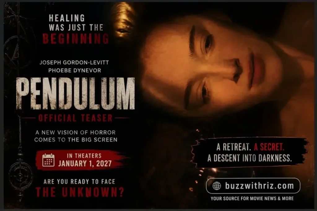 Pendulum (2027) Official Teaser: Joseph Gordon-Levitt Enters a Disturbing World of Healing and Paranoia Pendulum 2027 official teaser showing a woman in a dark, unsettling scene