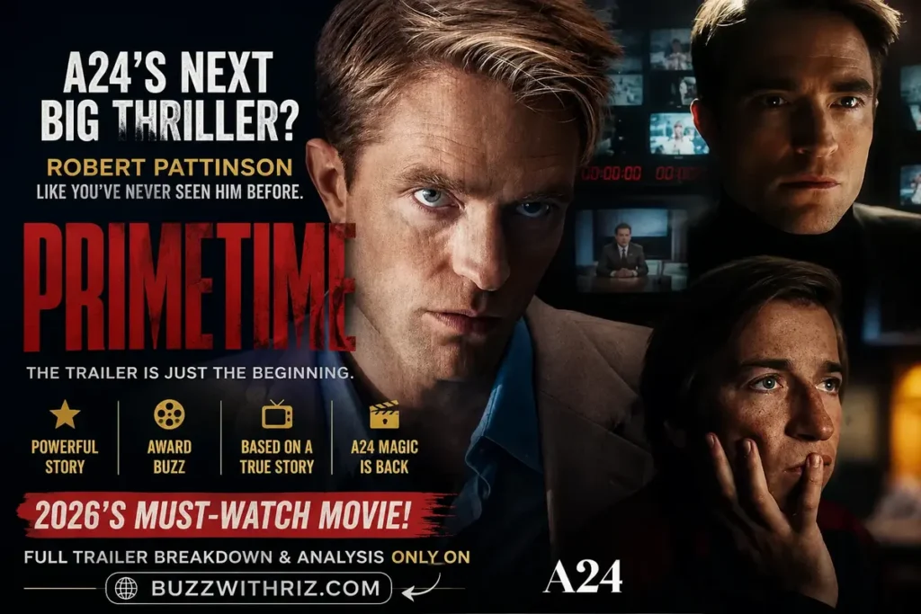 Primetime Trailer Breakdown: Why Robert Pattinson’s New A24 Thriller Could Be 2026’s Most Talked-About Film Robert Pattinson as Chris Hansen in A24's thriller film Primetime (2026)