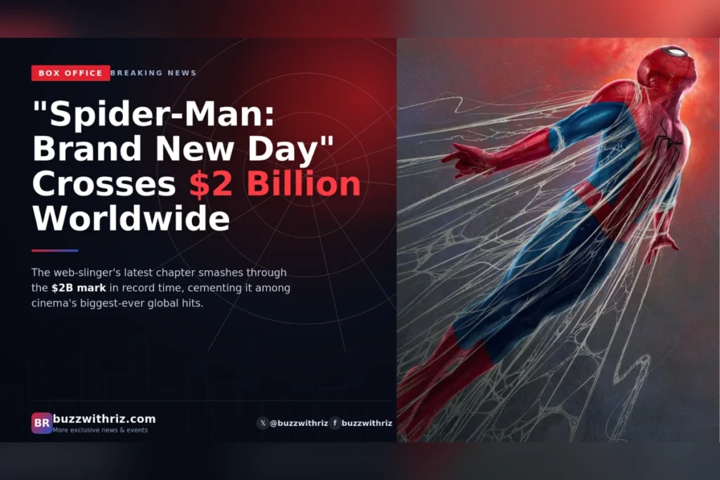 Spider-Man Brand New Day Tom Holland crosses $2 billion worldwide box office
