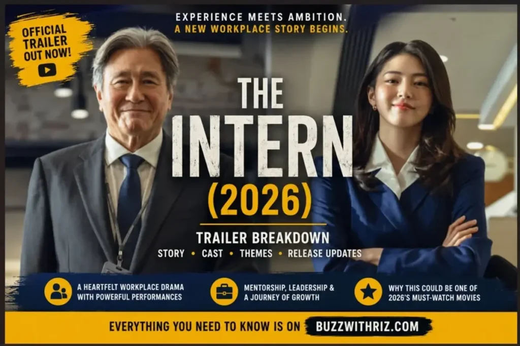 The Intern (2026) Movie Trailer Breakdown: A Fresh Workplace Drama with Powerful Performances The Intern (2026) movie trailer featuring the lead characters in a corporate office setting