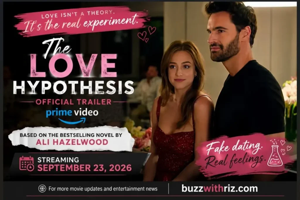 The Love Hypothesis Official Trailer: Lili Reinhart and Tom Bateman Bring Ali Hazelwood’s Romance to Prime Video Lili Reinhart and Tom Bateman in The Love Hypothesis 2026