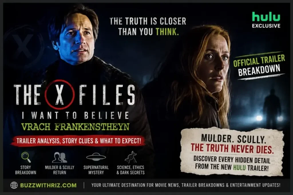 David Duchovny and Gillian Anderson in The X-Files: I Want to Believe – Vrach Frankenshteyn official Hulu trailer scene.