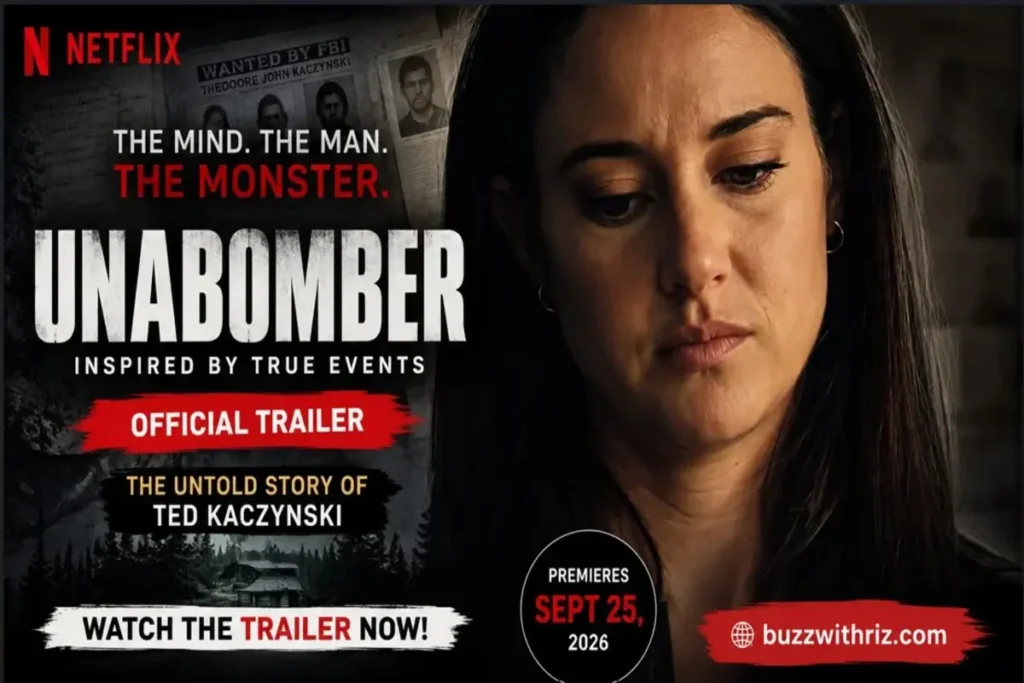 UNABOMBER Netflix Official Trailer: A Chilling Look at Ted Kaczynski’s Dark Transformation UNABOMBER Netflix trailer woman looking down in a dark room