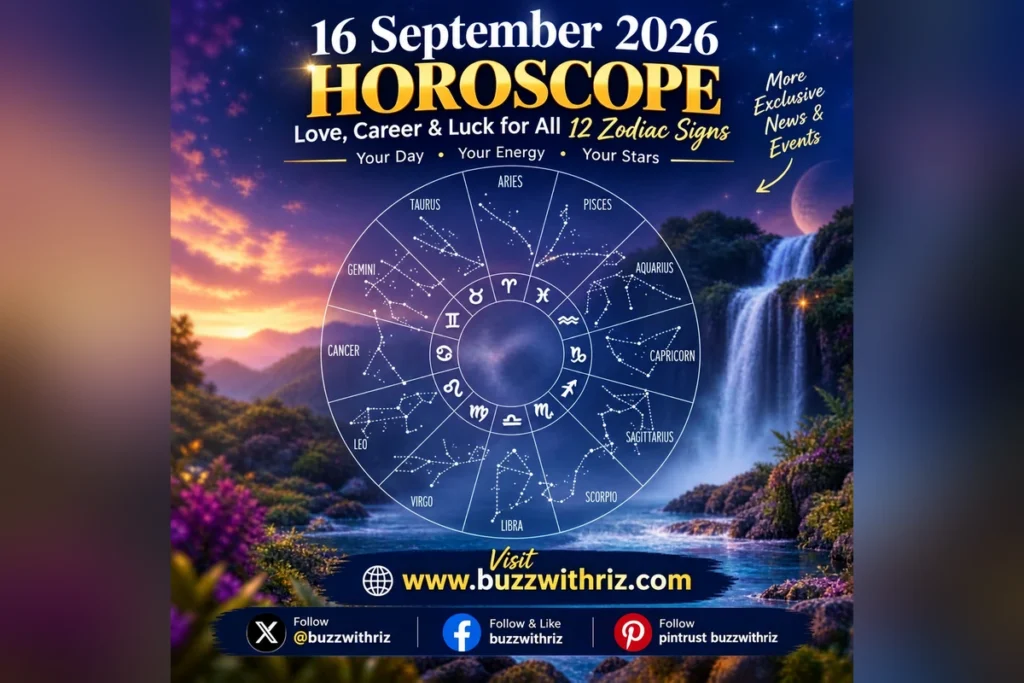 16 September 2026 Horoscope: One Small Shift Could Change Your Day What Does Your Zodiac Sign Reveal? 16 September 2026 horoscope for all 12 zodiac signs