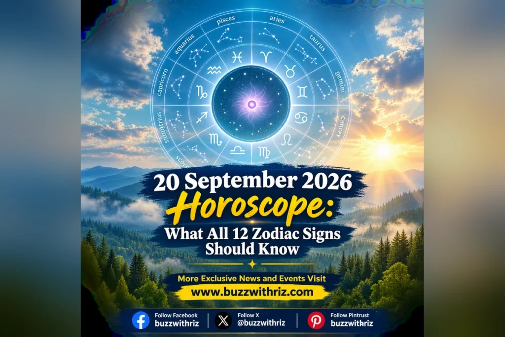 20 September 2026 horoscope for all 12 zodiac signs
