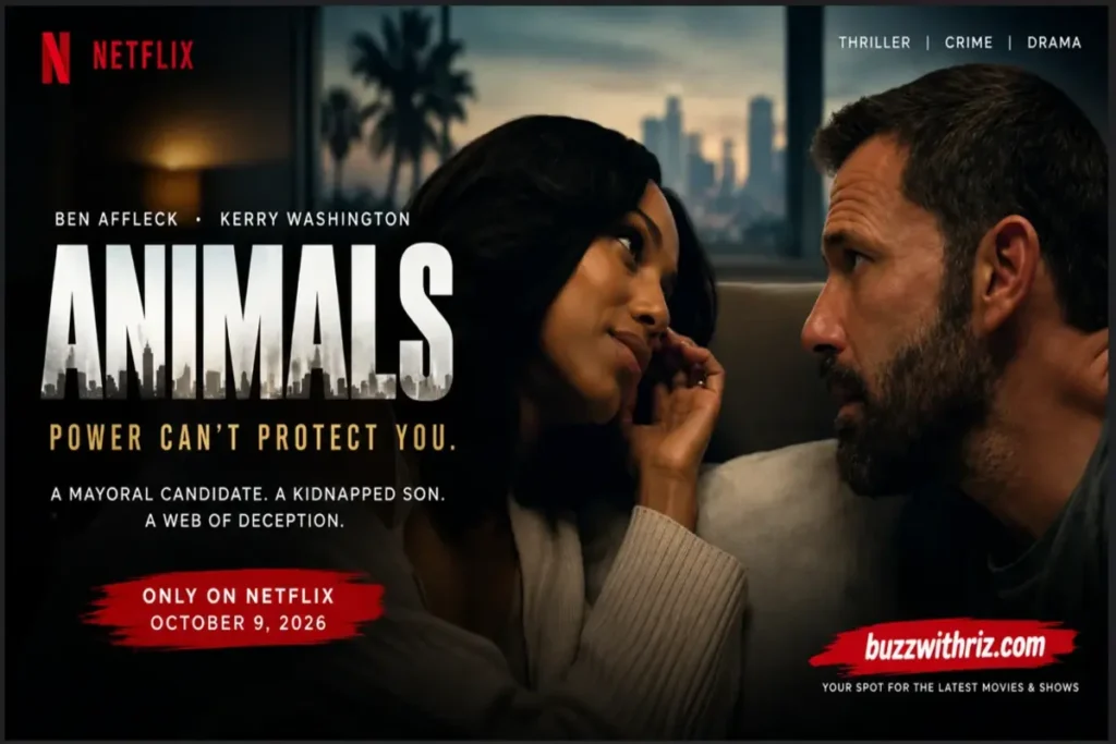 Animals Netflix trailer featuring Ben Affleck and Kerry Washington in a tense scene