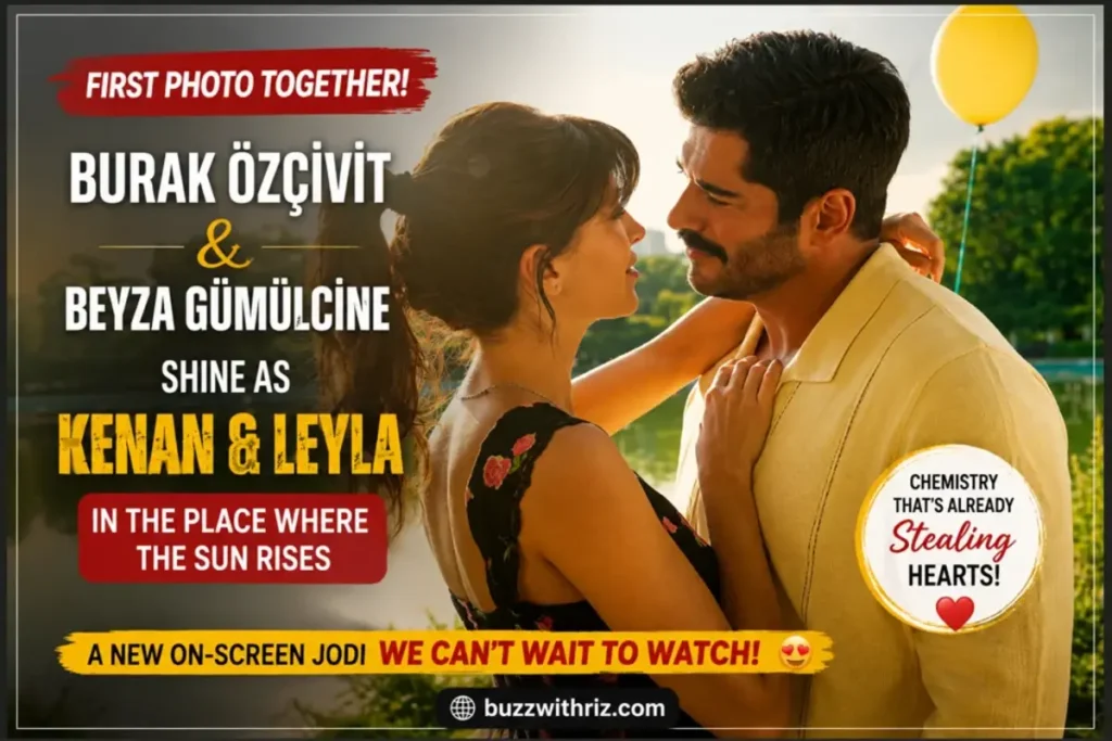 Burak Özçivit and Beyza Gümülcine as Kenan and Leyla in The Place Where the Sun Rises