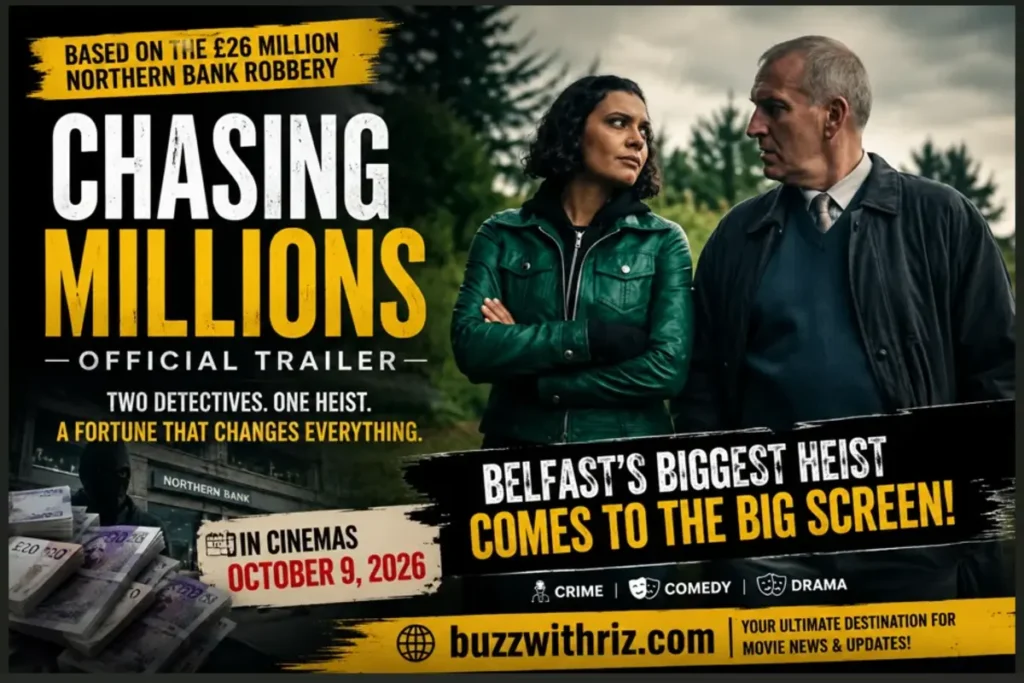 Chasing Millions 2026 trailer featuring Madeleine Madden and Christopher Eccleston