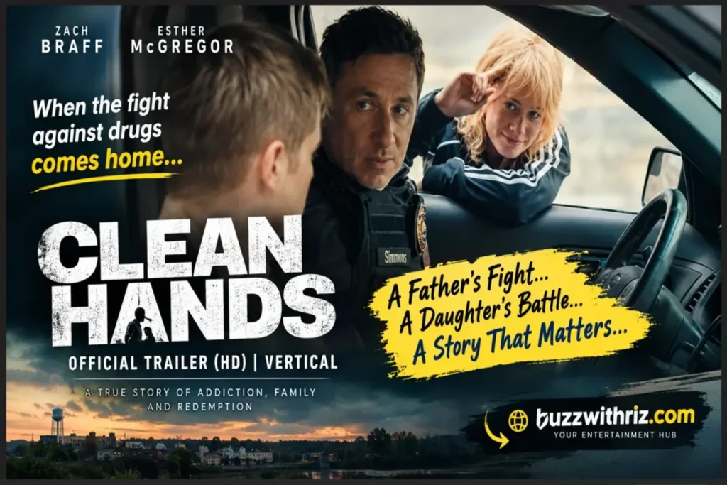 Clean Hands trailer featuring Zach Braff as Sergeant Kevin Simmers with his daughter Brooke.