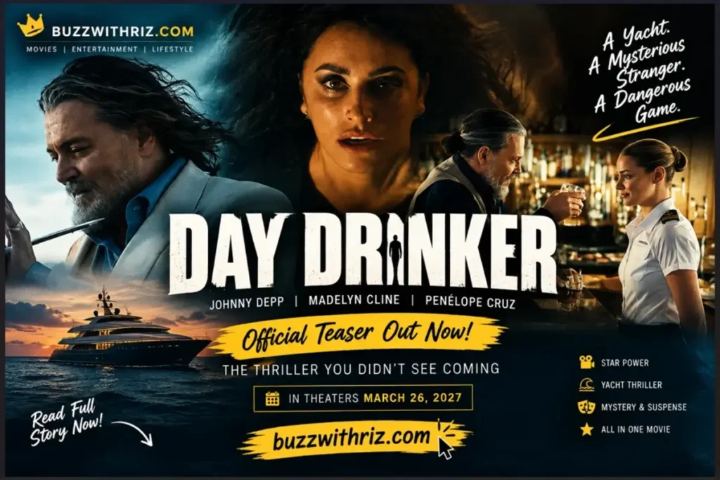Johnny Depp and Madelyn Cline in Day Drinker 2027 teaser