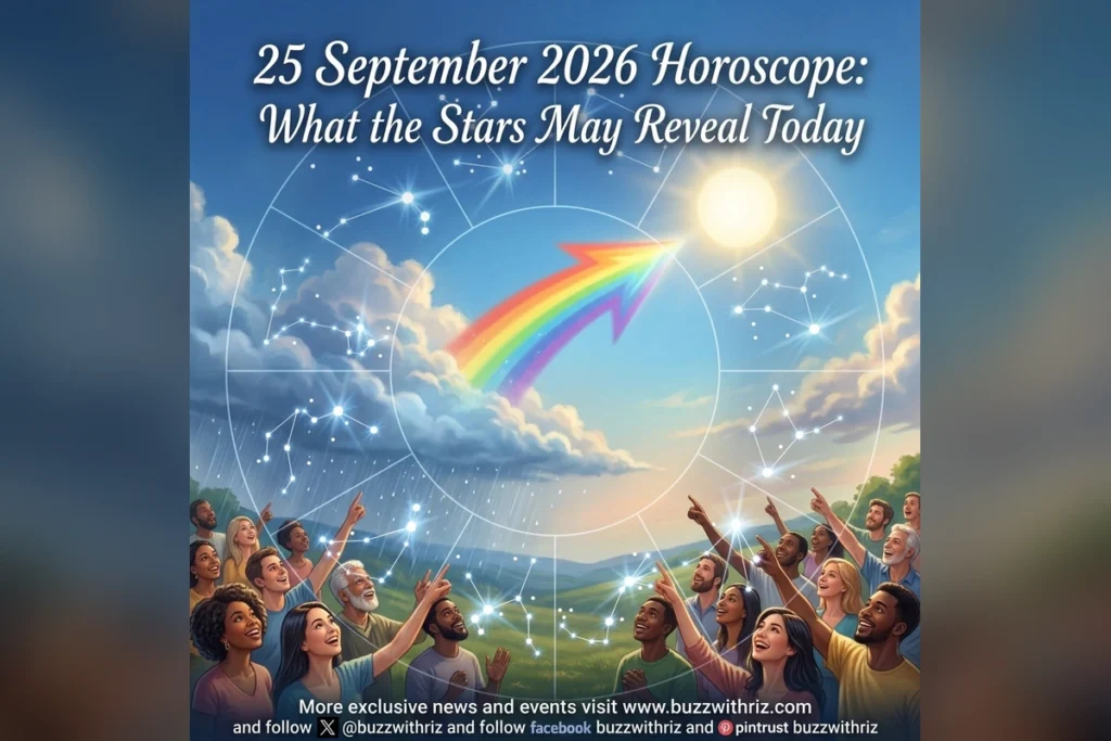 25 September 2026 horoscope for all 12 zodiac signs with astrology symbols