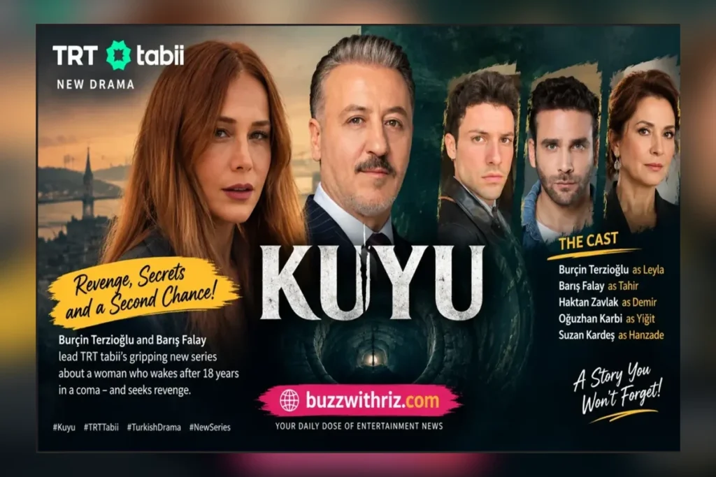 Kuyu series cast featuring Burçin Terzioğlu, Barış Falay and supporting actors