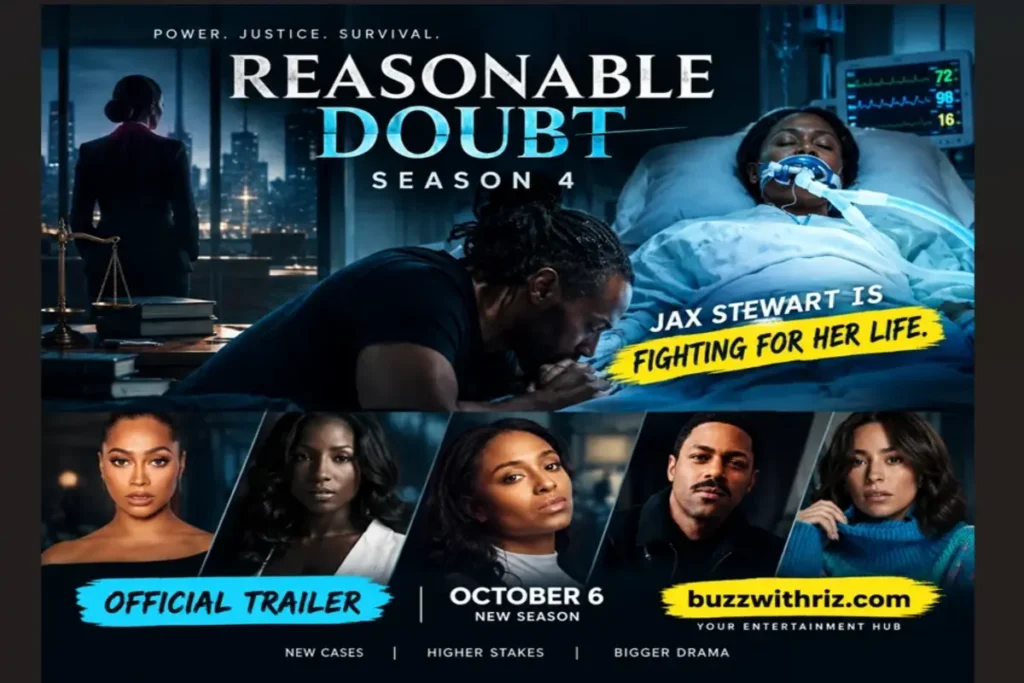 Jax Stewart in hospital during Reasonable Doubt Season 4
