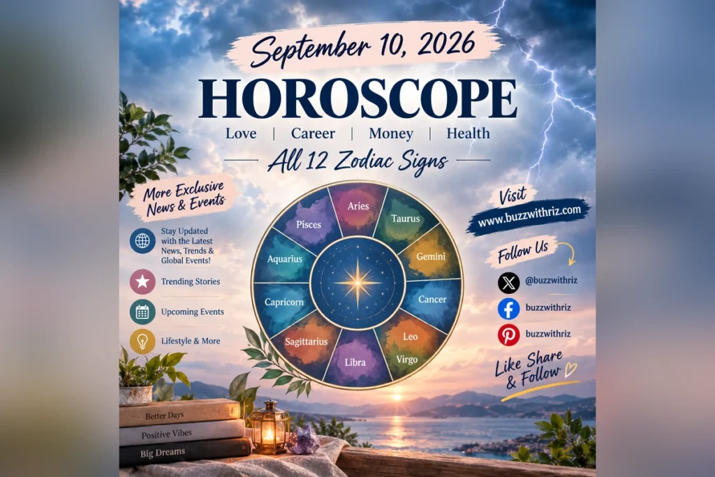 September 10 2026 horoscope for all 12 zodiac signs