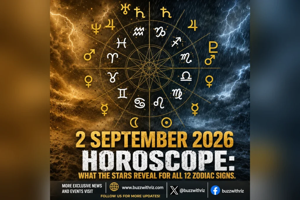 2 September 2026 Horoscope: What the Stars Reveal for All 12 Zodiac Signs 2 September 2026 horoscope for all 12 zodiac signs
