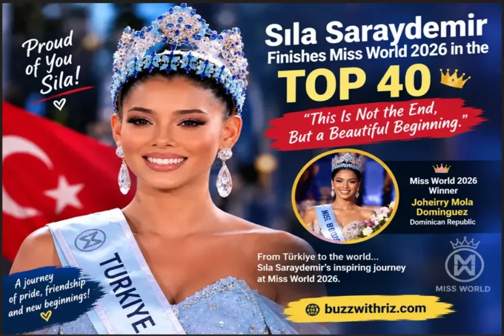 Sıla Saraydemir Finishes Miss World 2026 in the Top 40: “This Is Not the End, But a Beautiful Beginning” Sıla Saraydemir wearing her crown during her Miss World 2026 journey