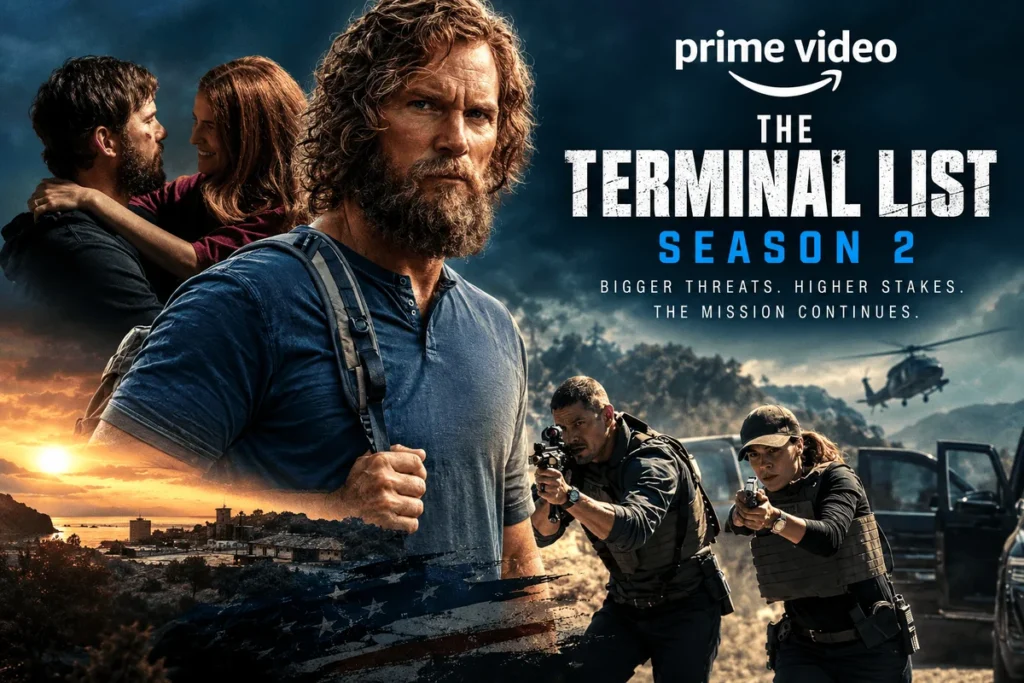 The Terminal List Season 2: James Reece Is Back—and the Stakes Just Got Bigger The Terminal List Season 2 hero image featuring James Reece, tactical agents and a dramatic action backdrop.
