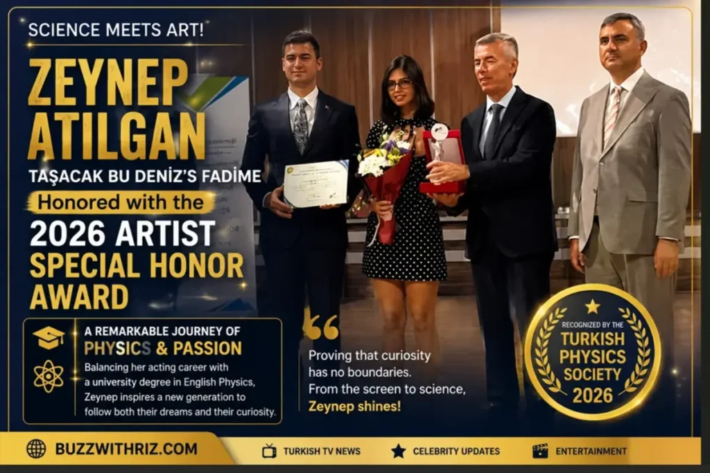 Zeynep Atılgan receives the 2026 Artist Special Honor Award for physics.