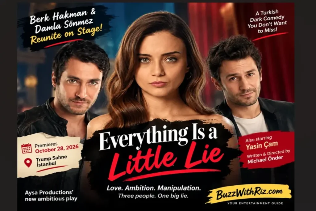 Professional portrait of a Turkish actress for Everything Is a Little Lie theatre coverage