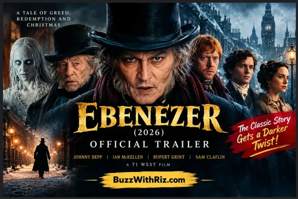 Ebenezer (2026) Trailer: Johnny Depp’s Scrooge Gets a Dark New Face Ebenezer 2026 trailer with Johnny Depp as Scrooge in a snowy Victorian London setting