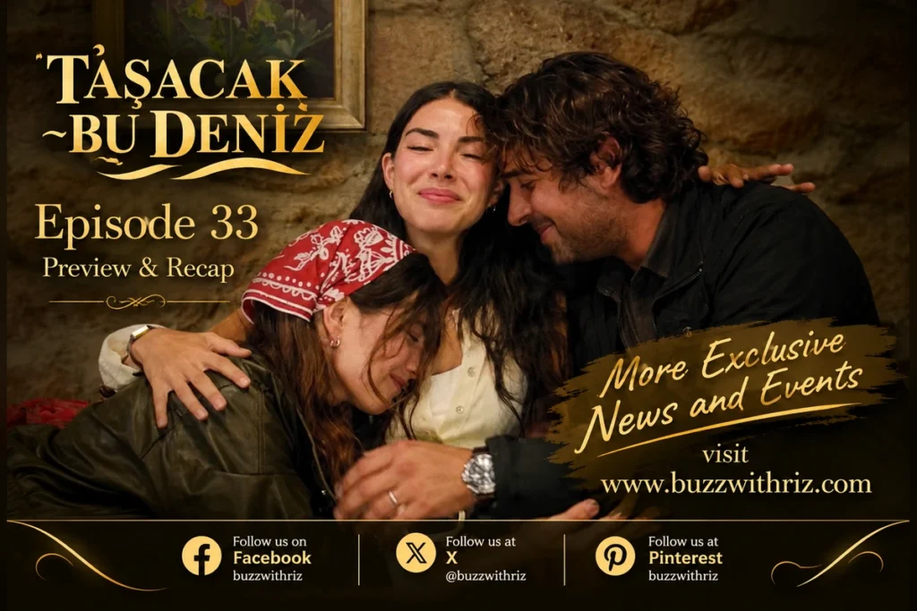 Taşacak Bu Deniz Episode 33 preview featuring Adil Koçari and Aleyna Koçari.