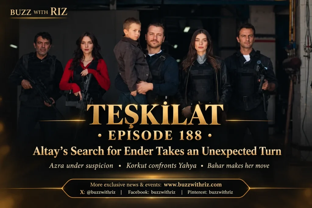 Teşkilat Episode 188 preview featuring the Turkish action drama's characters.