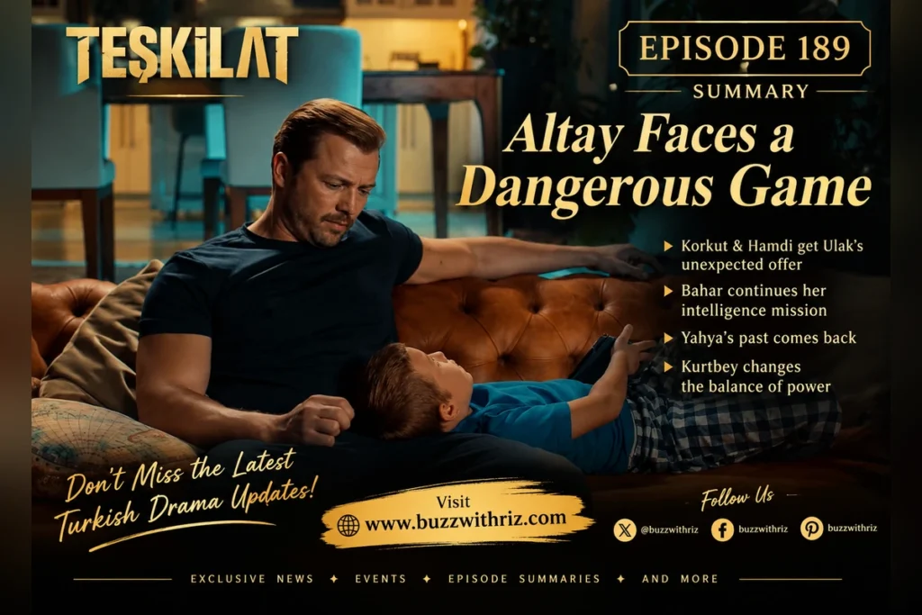 Teşkilat Episode 189 summary featuring the Turkish drama's central conflict.