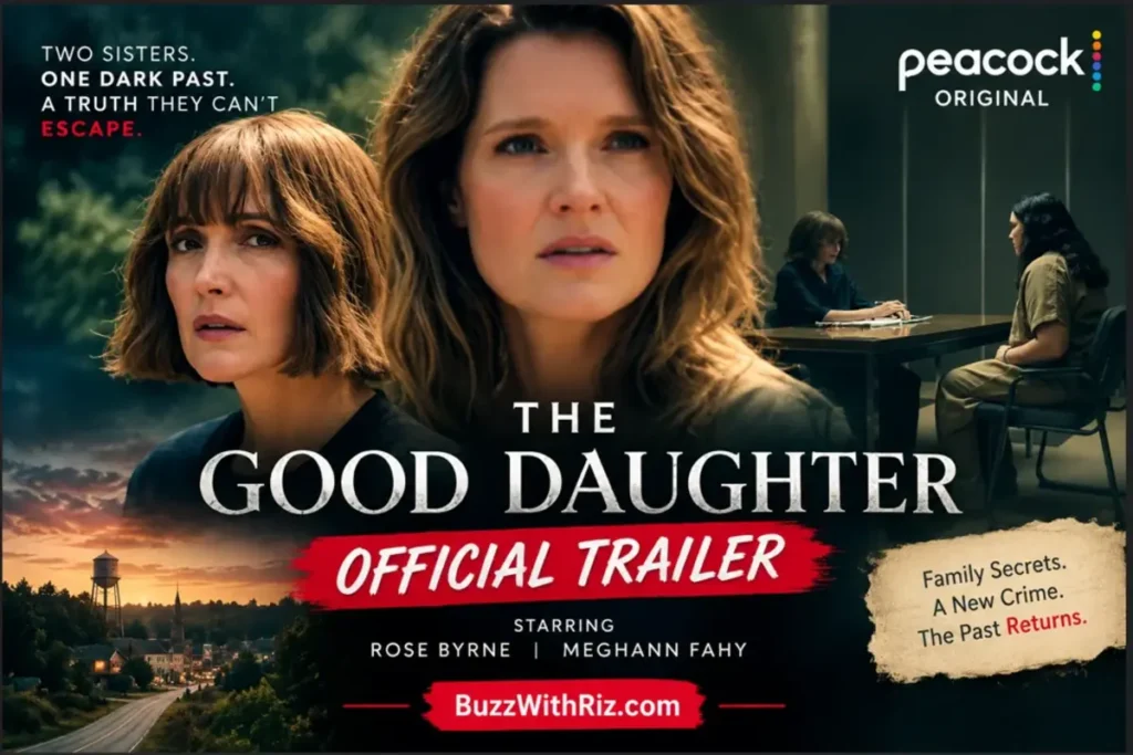 Rose Byrne and Meghann Fahy in The Good Daughter, Peacock’s 2026 crime thriller.
