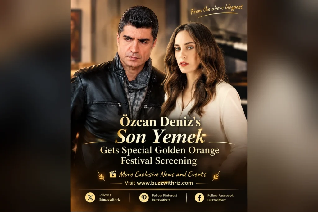 Promotional poster for Özcan Deniz's film Son Yemek, starring Öykü Karayel.